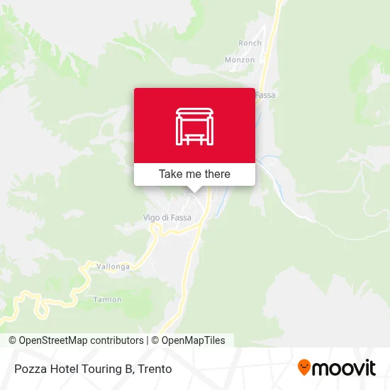 Pozza Hotel Touring B map