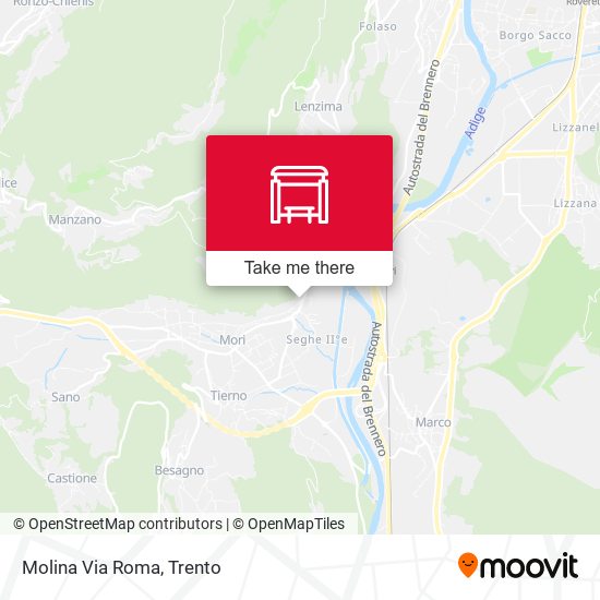 Molina Via Roma map