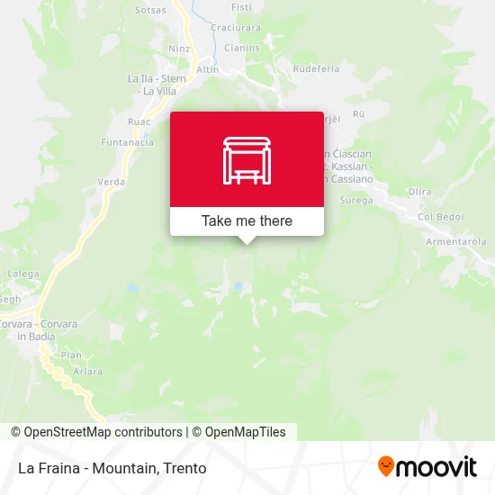 La Fraina - Mountain map