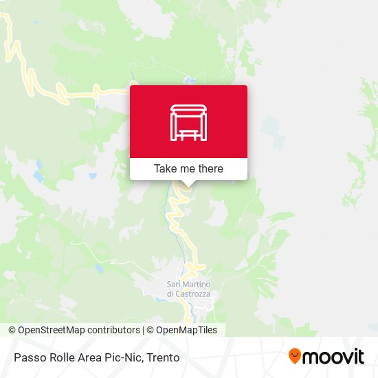Passo Rolle Area Pic-Nic map