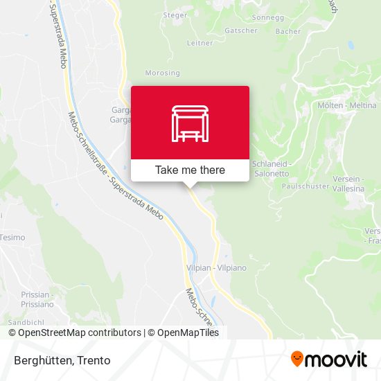 Berghütten map