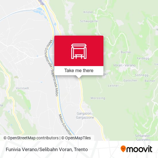Funivia Verano/Selibahn Voran map