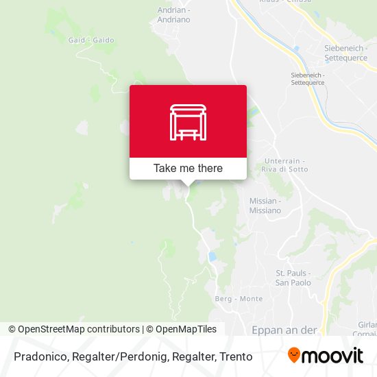 Pradonico, Regalter / Perdonig, Regalter map