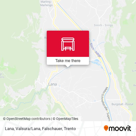 Lana, Valsura/Lana, Falschauer map