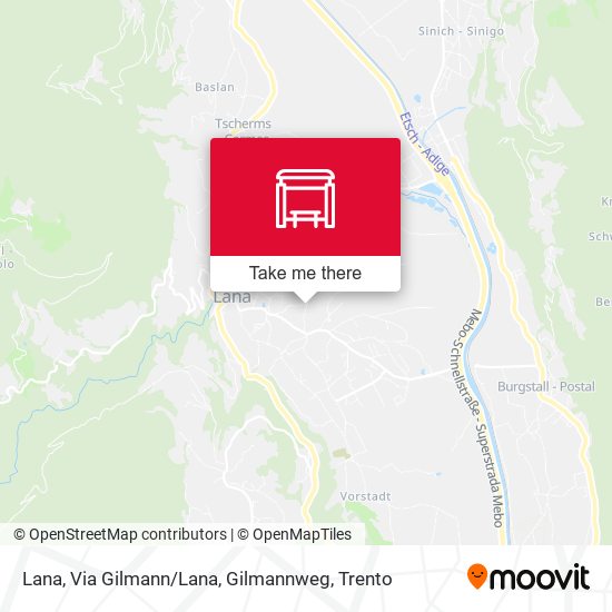 Lana, Via Gilmann / Lana, Gilmannweg map