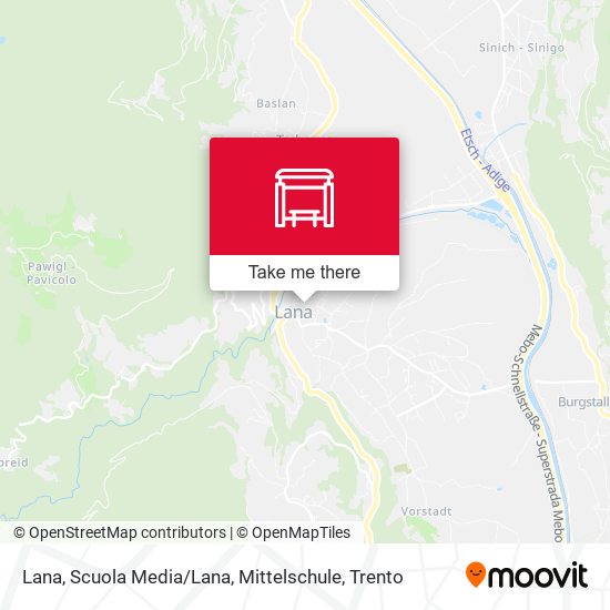 Lana, Scuola Media / Lana, Mittelschule map