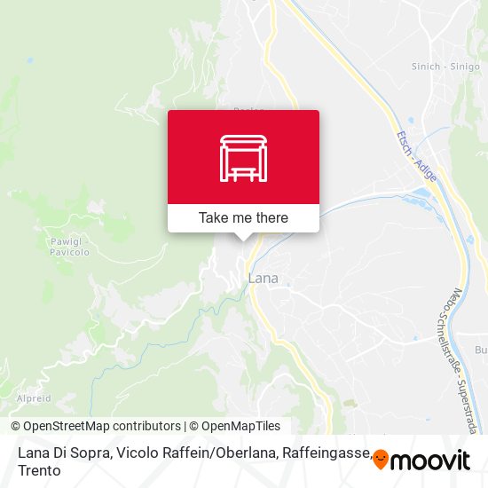 Lana Di Sopra, Vicolo Raffein / Oberlana, Raffeingasse map