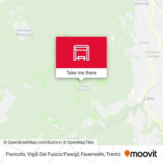 Pavicolo, Vigili Del Fuoco / Pawigl, Feuerwehr map