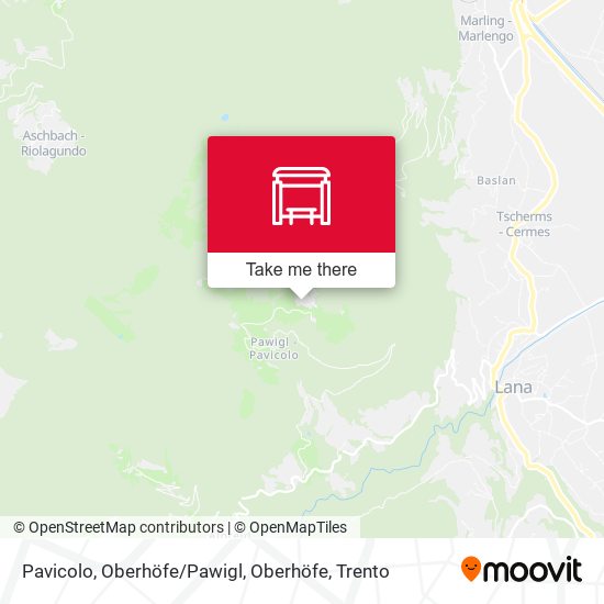 Pavicolo, Oberhöfe / Pawigl, Oberhöfe map