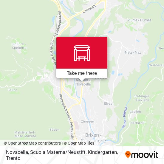Novacella, Scuola Materna / Neustift, Kindergarten map