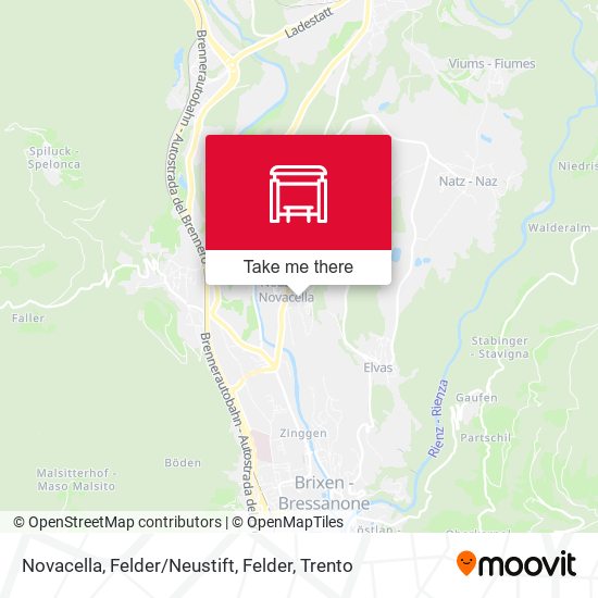 Novacella, Felder / Neustift, Felder map