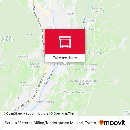 Scuola Materna Millan / Kindergarten Milland map