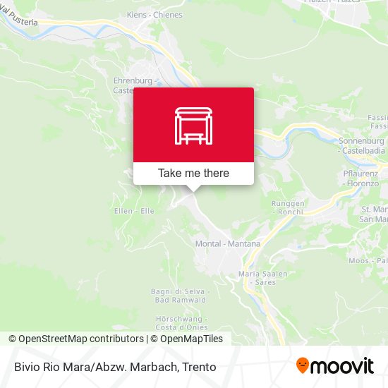 Bivio Rio Mara/Abzw. Marbach map
