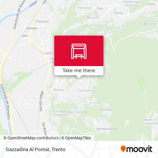Gazzadina Al Pontat map