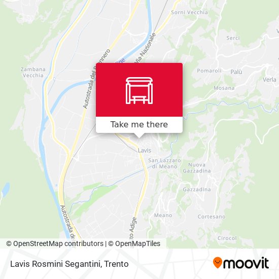 Lavis Rosmini Segantini map