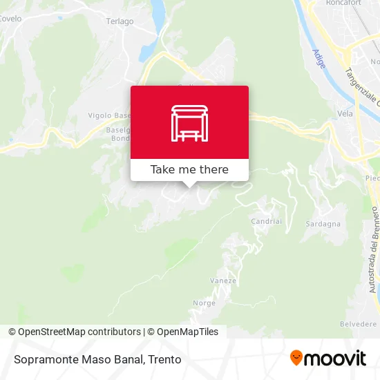Sopramonte Maso Banal map