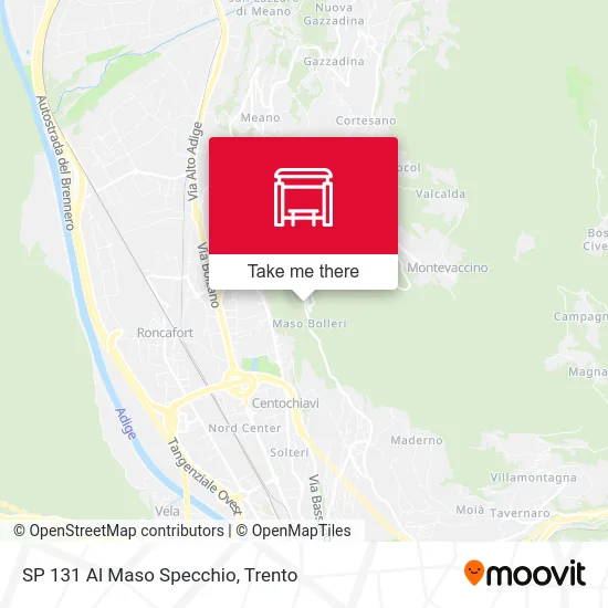 Provincial Road 131 At Maso Specchio map