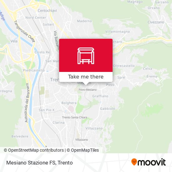 Mesiano Stazione FS map