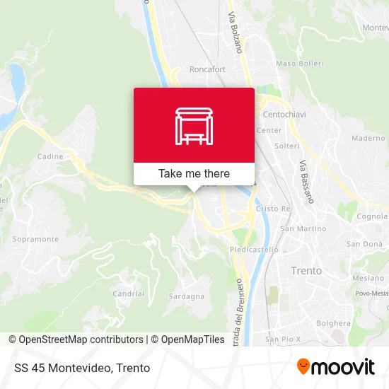 SS 45 Montevideo map