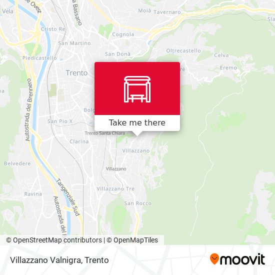Villazzano Valnigra map