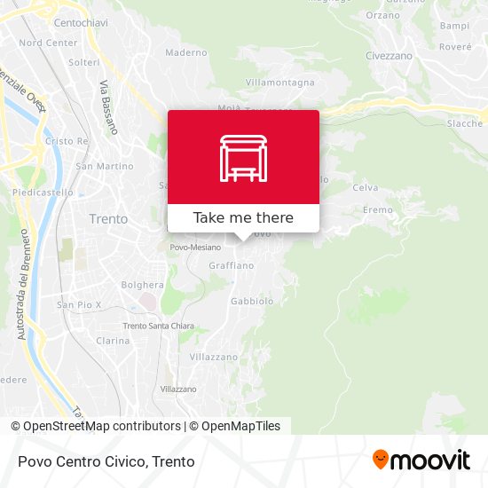 Povo Centro Civico map