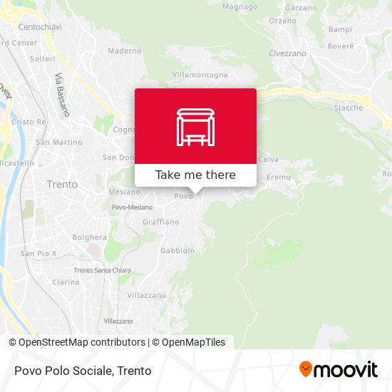 Povo Polo Sociale map