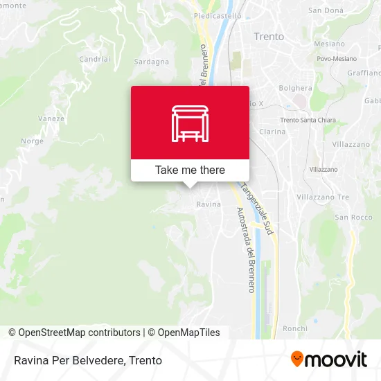 Ravina To Belvedere map