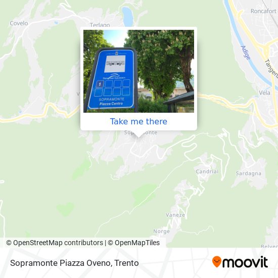 Sopramonte Piazza Oveno map