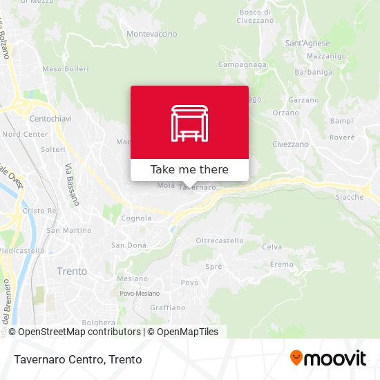 Tavernaro Centro map