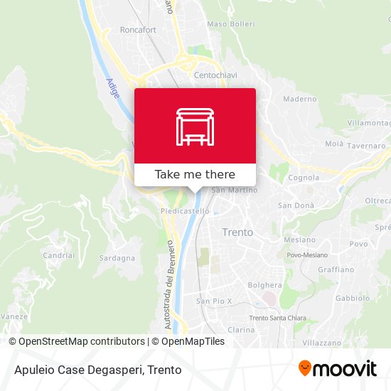 Apuleio Case Degasperi map