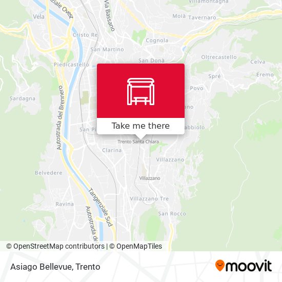 Asiago Bellevue map