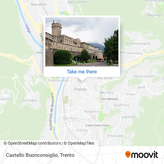 Castello Buonconsiglio map