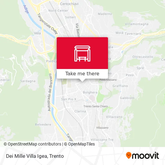 Dei Mille Villa Igea map