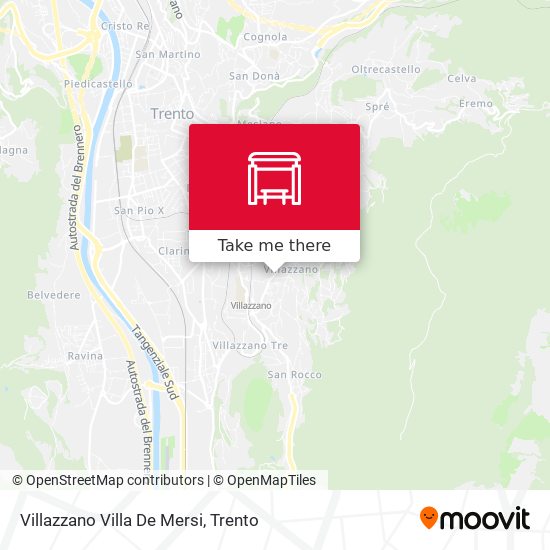 Villazzano Villa De Mersi map