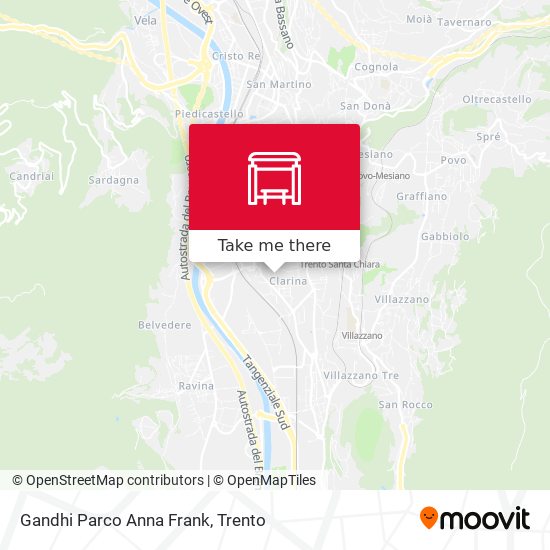 Gandhi Parco Anna Frank map
