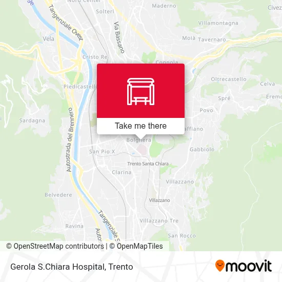 Gerola S.Chiara Hospital map