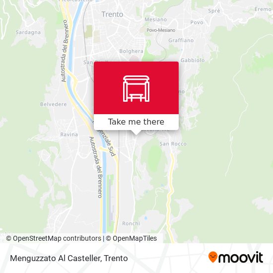 Menguzzato Al Casteller map