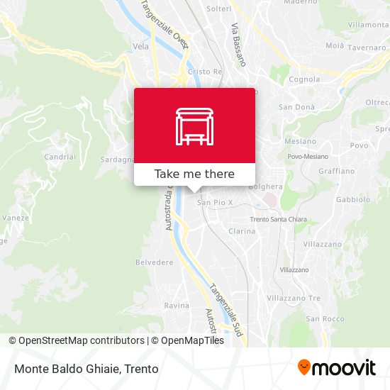 Monte Baldo Ghiaie map