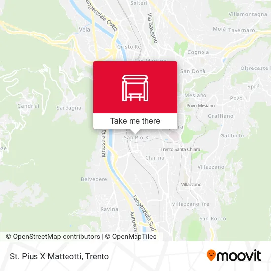 St. Pius X Matteotti map