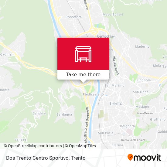 Dos Trento Centro Sportivo map