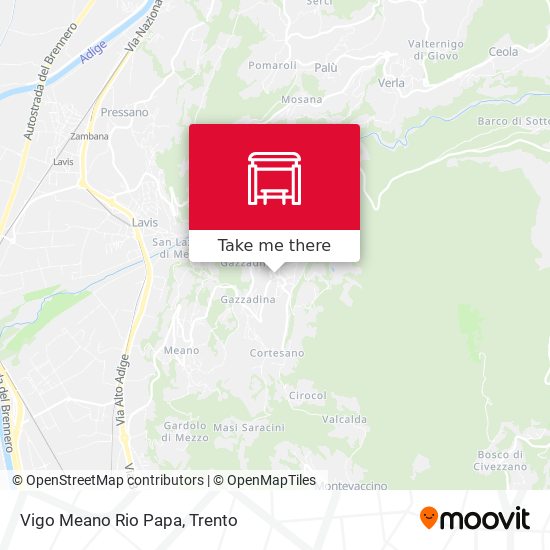 Vigo Meano Rio Papa map