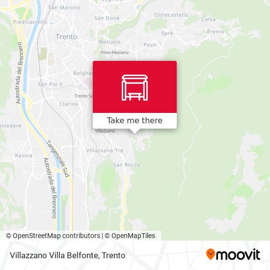 Villazzano Villa Belfonte map