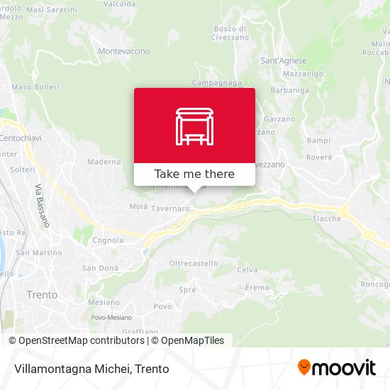 Villamontagna Michei map
