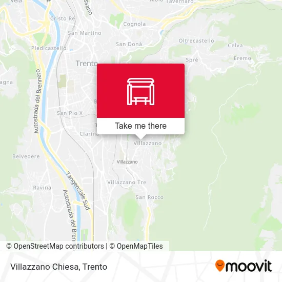 Villazzano Church map