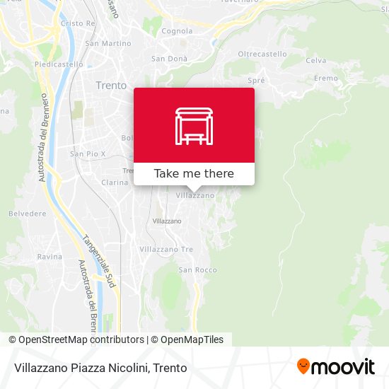 Villazzano Piazza Nicolini map