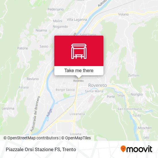 Piazzale Orsi Stazione FS map