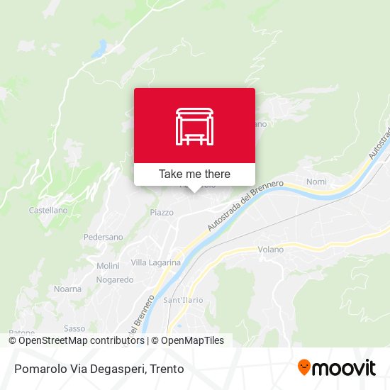 Pomarolo Via Degasperi map