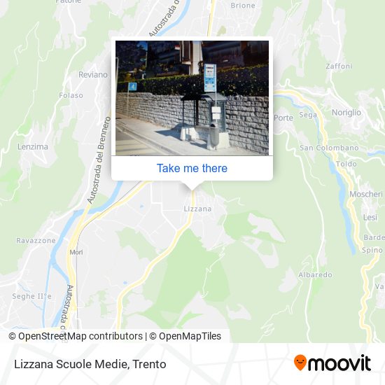 Lizzana Scuole Medie map