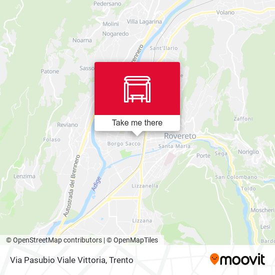 Via Pasubio Viale Vittoria map