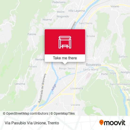 Via Pasubio Via Unione map